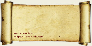 Jovana Vasić vizit kartica